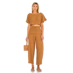 Free People Tan Pants & Jumpsuit Set